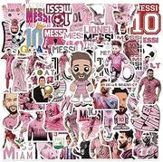 Messi Stickers 110Pcs - Super Star Soccer Player Stickers World Football Stickers FIFA World Cup Lionel M Miami Pink Gift Vinyl Seal-Adhesive Label Decal for Soccer Fans Window Tumblers Bumper Teens