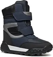 [Geox] J TREKKYUP BOY B ABX Snow Boot, Navy/Silver, 1 UK, Navy Silver, 1 UK