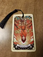Hanged Man- Manga Tarot Bookmark Oracle Card Art Deck Gift, Purified & Charged