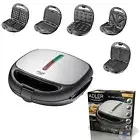 Walnut Cookie Maker Baker 5 in 1 Sandwich Maker Waffle Iron Panini Adler US Plug