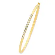 Bevilles Bangle Bracelet 9ct Yellow Gold Infusion