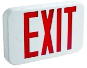 Cooper Lighting Thermoplastic Exit Emergency Combo White LED APX7R All-Pro LED