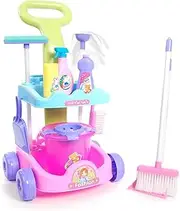 Kids Toy Cleaner Play Set - Fun Cleaning Trolley