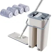 10pcs Microfiber Scrape Flat Mop Cloth Replacement Household Dust Cleaning Pad