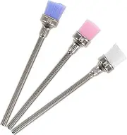 Outanaya 3pcs Nail Brush for Nail Drill Machine Nylon Bristles Dust Remover Cleaning Brushes for Manicure Essential Tool for Home and Professional Use