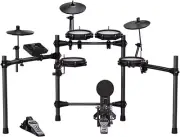 NUX Model DM-210 All Mesh Head Digital Electronic Drum Set, 8 Piece Kit