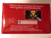 20 - PChero LED Window Candles with Remote Timer, Flameless, Multi Function NEW