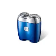 GGP Blue Portable Twin Head Electric Shaver Compact Rechargeable Razor For Men