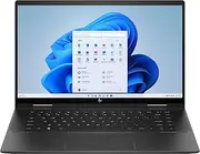 HP Envy X360 15.6" FHD Touch 2-in-1 Laptop, AMD Ryzen 5 7530U, 8GB RAM(On Board), 256GB SSD, Backlit Keyboard, Bluetooth, Wi-Fi, Windows 11 Home, Nightfall Black, 15-fh0013dx
