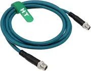 M12 Ethernet Cat7e Cable 8 Pin X-Coded Male to Male for Cognex Basler Sensor Camera High Speed 50m