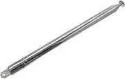 1pc FM Radio Antenna Telescopic Aerial 10 Sections 1.2m Long Steel SMA/BNC/F/TV Connector DIY New (Color : Flat)