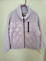 Women's Koolaburra by UGG Mixed-Media Fleece Jacket XL Purple New