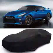 Black Outdoor Car Cover Stretch Satin Scratch Waterproof For Nissan GT-R 2009-24 (for: Nissan)