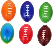 ibasenice Mini Rugby Balls Small House Decor 6pcs Decor Soccer Mini Rugby Miniature Sports Balls Rugby Ornament Rugby Ball Rugby Mini Toy Rugby Toy Football Rugby Balls Football Stress Balls