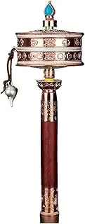 Hand Cranking Buddhist Prayer Wheel Hand Held Prayer Wheel Buddhist Prayer Wheel Used for Prayer, Blessing, Yoga