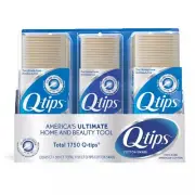 Q-tips Bundle Value Deal 3 Packs Cotton Swabs -(625 ct., 2 pk. + 500 ct., 1 pk.)