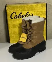 Cabela’s Snow Pac Boots Size 12 Brown Pac Boots Hunting Trapping Warm New!