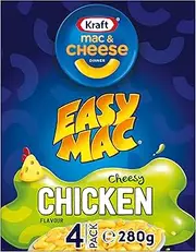 Kraft Mac and Cheese Cheesy Chicken Flavour Pasta Easy Microwaveable Macaroni Instant Pasta Quick Meal 280g