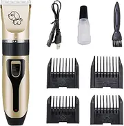 Cat Dog Pet Clippers Hair Electric Clipper Grooming Trimmer Shaver Cordless Hair Scissors Rechargeable Low Noise Cordless Dog Grooming Scissors Set for Pet Hair Cut, Shaver Prune Technology