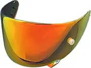 Okiyakusama Helmet Shield Helmet Lens, Easy Installation, Anti Scratch, Wind Shield, Full Face Helmet Visor for Z7, Tea Red