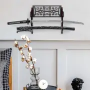 Samurai Rack 4 Tier Classical Wood Accessories,No Hardware Sword Holder Wall