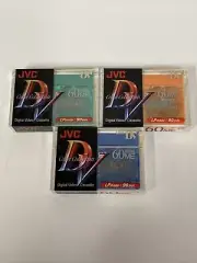 3 New JVC Mini DV Digital Video Cassette 60ME DVM60 90 Min. NEW & SEALED!