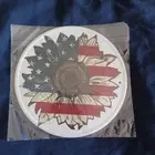 8" Metal Sign Wall Art Decor Inside Outside Porch Bathroom US Flag Sunflower