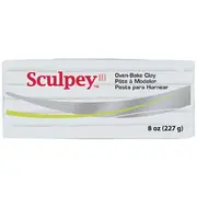 Sculpey III Modelling Clay White 227g