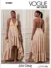 Vogue Pattern - V1881 - Misses' Dress by: Julio Cesar Size 4-14