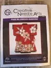 LEE Pink Blossom Kimono Hand Painted Needlepoint Canvas (Medium) Kit Floss; NIP!