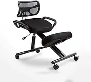 FMXQYH Ergonomic Kneeling Chair, Student Chair with Adjustable Height, Relief Neck Pain and Improve Posture with Rocking Chair for Home & Office