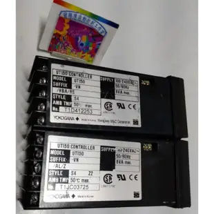 🌞二手現貨保固YOKOGAWA橫河UT150-VN/HBA/RS RS485通訊功能 UT150-VN/AL/Z溫控器