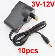10PCS 3V 4.5V 5V 6V 7.5V 8V 9V 10V 12V 15V 1A 0.5A 500mA 2A AC DC power adapter