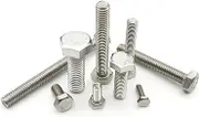 M3 M4 M5 M6 M8 M10 M12 M14 M16 A2-70 304 Stainless Steel DIN933 External Hex Screw Outer Hexagon Head Bolt Length 6-100mm - (Size: M10 1pc, Length: 22mm)