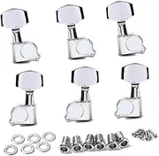 Kisangel String Lr Guitar Tuning Pegs Machine Heads for String Guitars Compatible with Banjo Precision Tuners for Electric and Acoustic Instruments