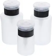 3pcs Refillable Nail Polish Remover Pump Dispensers Bottles for Makeup Remover Travel Lightweight Convenient for Home the Go
