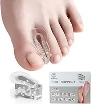 10 Pcs Toe Separators For Women Men,Toe Spacers Seperator Dividers Spreader For Overlapping,Hammer,Bunion,Toe Corrector Protector Straighteners for Crooked Yoga Toes