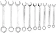 Flexible Mini Wrench Set, 10PCS Chrome Vanadium Steel Combination Wrenches for Repair, Maintenance, and Home Improvement Tasks