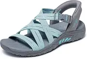 [Skechers] Women's Reggae-Morning Light Slide Sandal