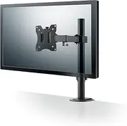 Elecom DPA-SNS01BK Monitor Arm, Display Arm, Single, Short, Supports 17-32 Inches, VESA Black