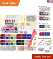 Colorful Hotfix Rhinestone Applicator with 8600 Pieces - Easy to Use Anywhere
