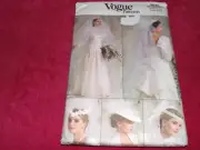 VOGUE #9822 - LADIES BRIDAL VEIL-HAT-FASCINATORS-HEADPIECE PATTERN OZ FF