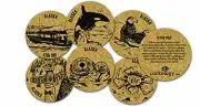 Alaska Whale Cork Coaster Set