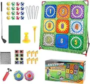 Backyard Golf Game, 4 in 1 Indoor Putting Game, with Detachable Club, Educational Outdoor Toy for Living Room Practice, Team Building