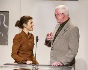 Marisa Tomei Academy president Frank Pierson announce 75th Academ- 2003 Photo 5