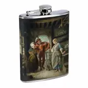 Classical Art Em2 8oz Stainless Steel Flask Drinking Whiskey Liquor