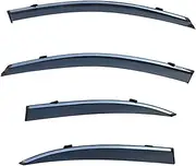 FUWKAIZS Compatible for Benz C Class W204 W205 W206 2007-2022 Window Visors Weathershields Wind Rain Guard Guards for Car Decoration Accessories(W204i)