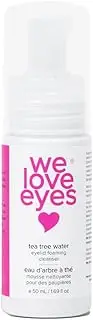 We Love Eyes - 100% Oil Free Tea Tree Water Eyelid Foaming Cleanser - For Eyelash Extension Home Care, Extend Lash Retention, Non-Irritating Formula