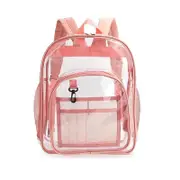 Waterproof Pvc Backpack for Students - Compact and Durable - Small Pink
