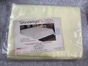 Vintage Chatham Blanket 100% Acrylic 90x72 Satin Trim NOS New Old Stock Yellow